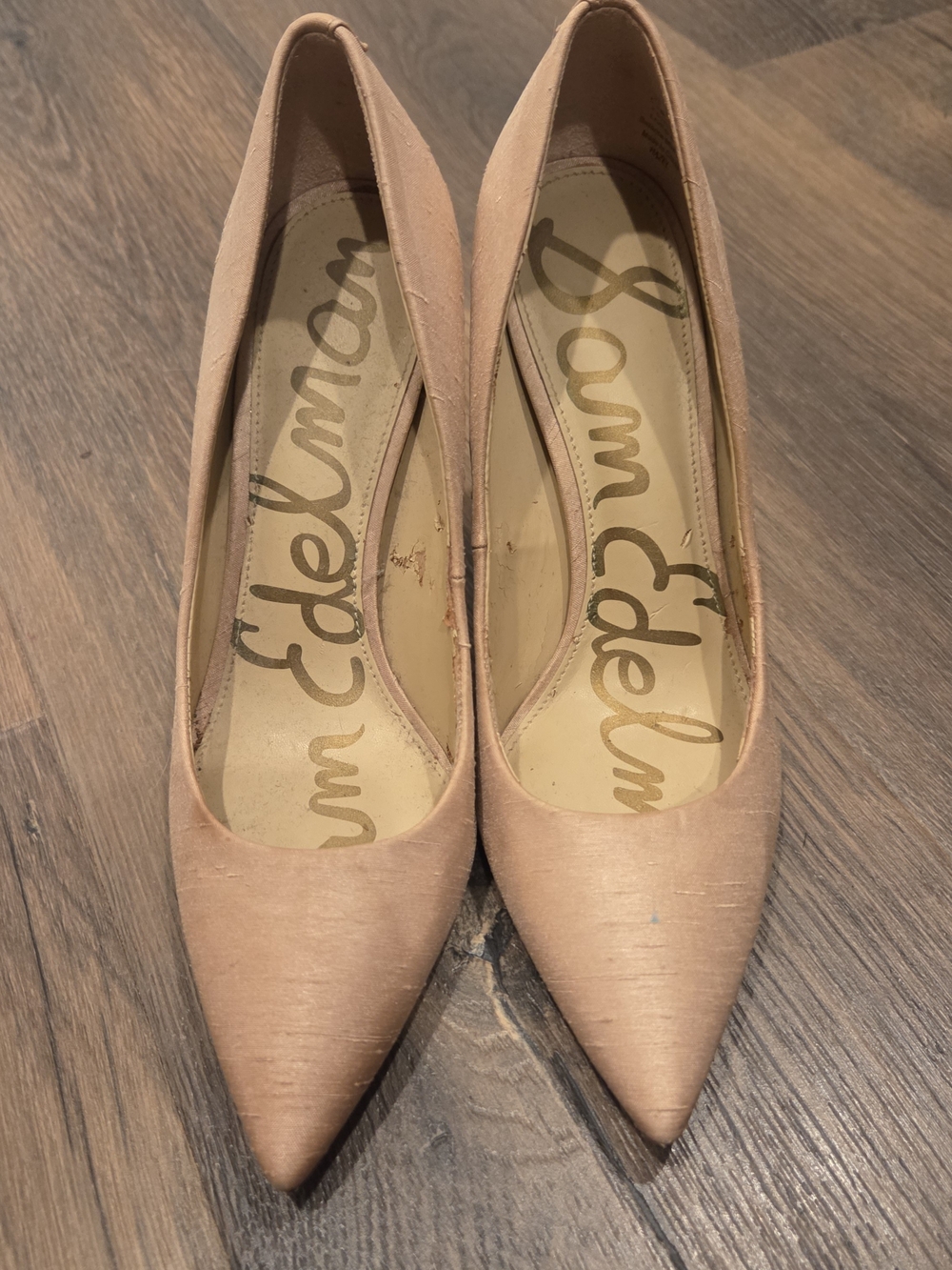 Sam Edleman Pointed Pumps in Nude Blush Size 5.5